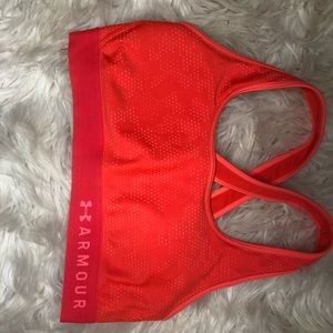 Under Armour sports bra pink